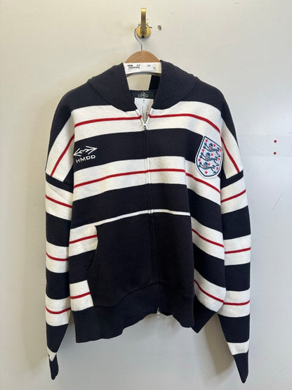 New HMDD Navy Red White Zip up Sz.Medium