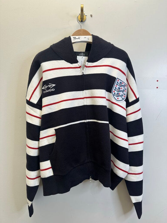 New HMDD Navy Red White Zip up Sz.Medium