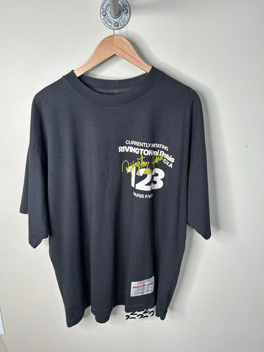 Preowned Rivington Paris Black Tee Size 2