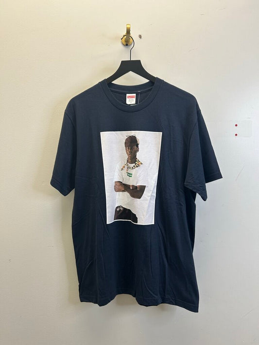 New Supreme Tyler Navy Tee Size Medium