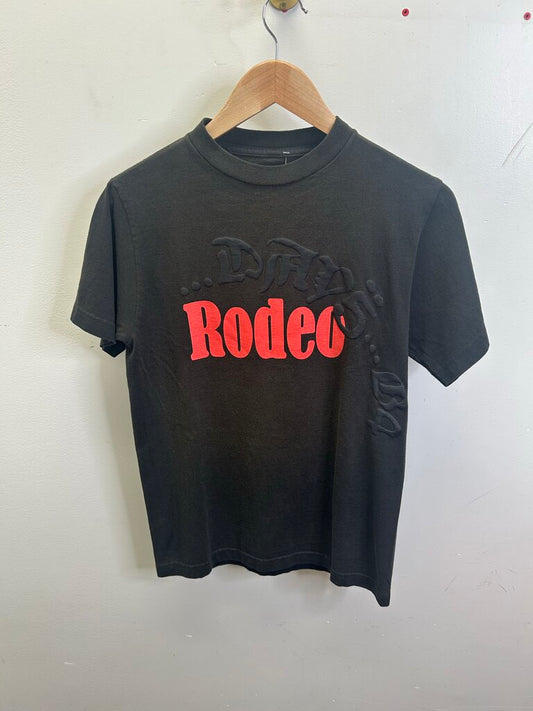 New Sp5der Travis Scott Black Rodeo Tee Size Large
