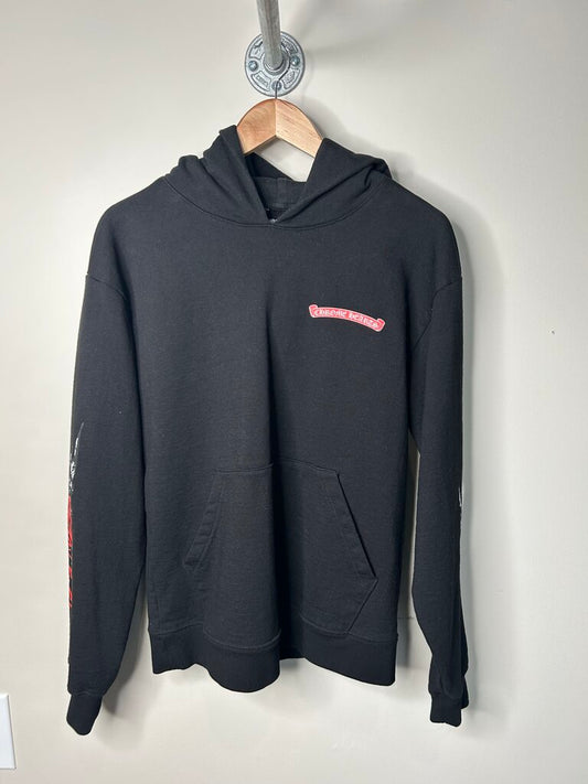 New Chrome Hearts Matty Stay Fast Black Hoodie Size Large