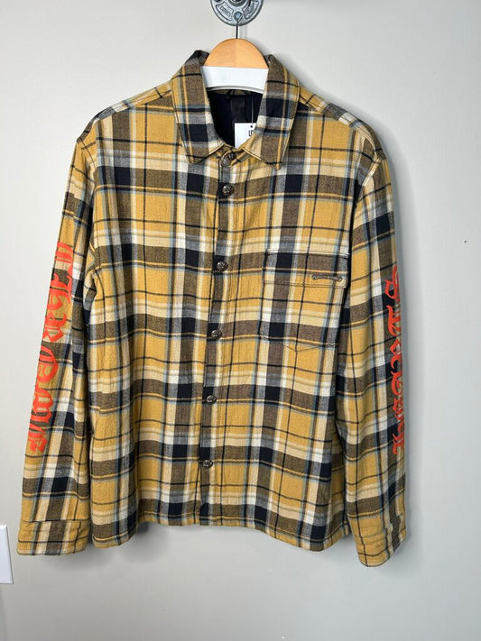 Preowned Chrome Heart Yellow Flannel size L