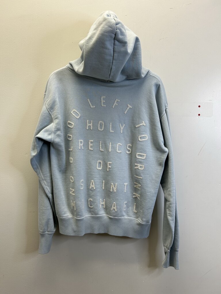 Preowned Saint Michael Baby Blue Saint Hoodie Size Medium