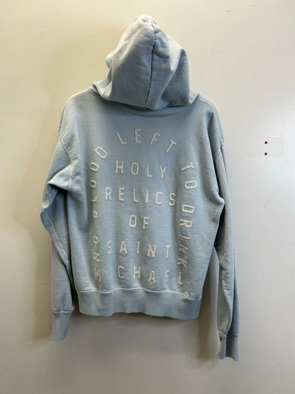 Preowned Saint Michael Baby Blue Saint Hoodie Size Medium