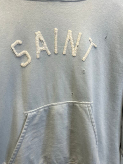 Preowned Saint Michael Baby Blue Saint Hoodie Size Medium