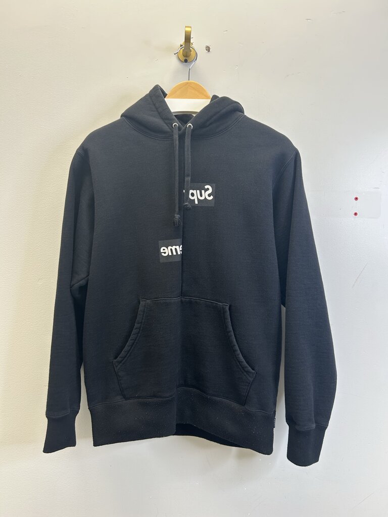 Preowned Supreme CDG box logo black Sz.Small