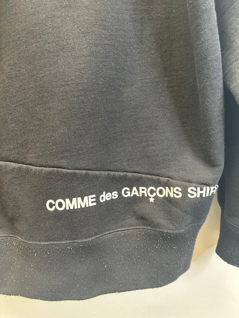 Preowned Supreme CDG box logo black Sz.Small