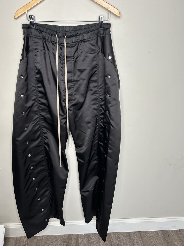 Preowned Rick Owens Pusher Flap Black Pants Size 38