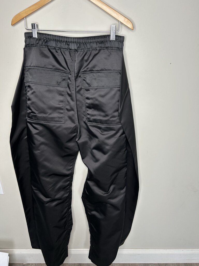 Preowned Rick Owens Pusher Flap Black Pants Size 38