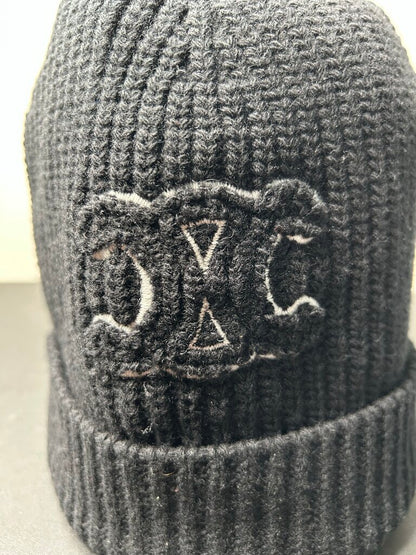 New Celine Black Knit Beanie
