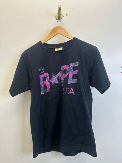 Preowned Bape Black Camo Tee Size Small