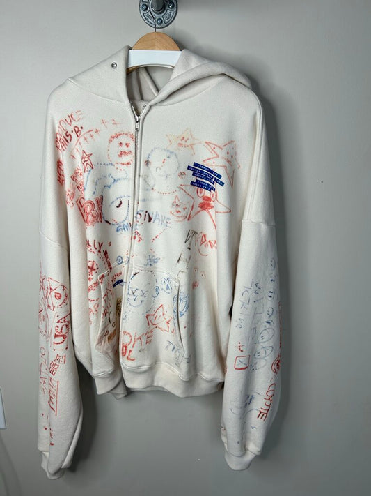 New Paly Graffiti Zip Size XL
