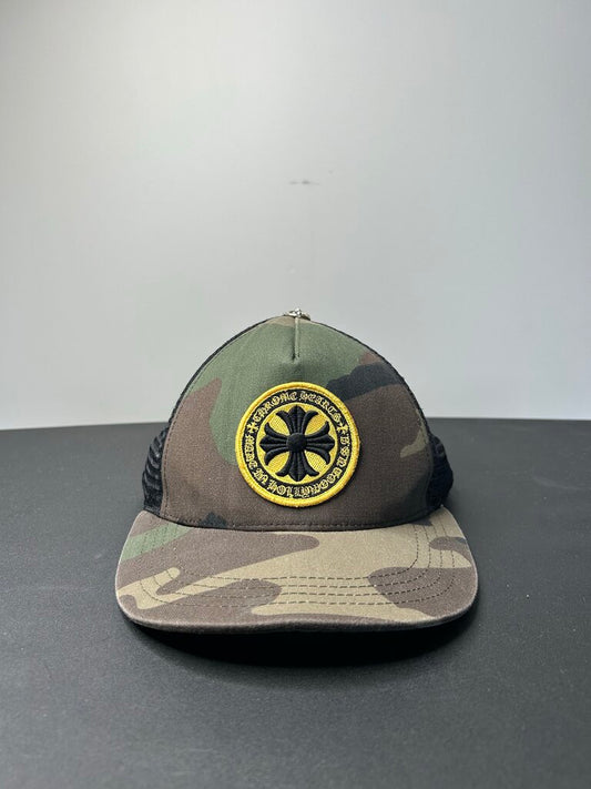 Preowned Chrome Heart Hollywood Camo Trucker Sz. OS