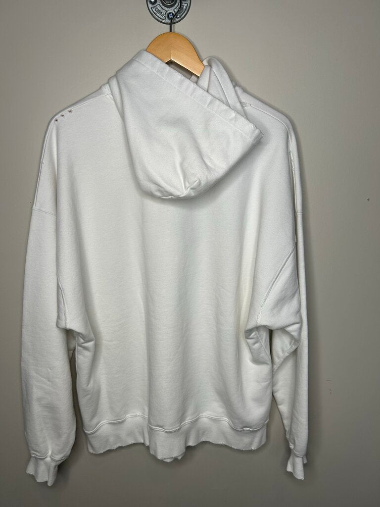 New White Balenciaga Script Pullover Sz. 1