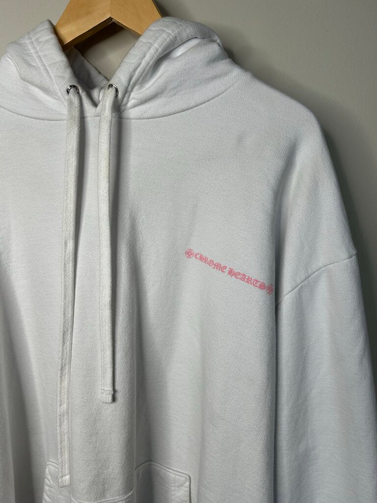 Preowned Chrome Hearts White Deadly Doll Hoodie White Sz.XXL