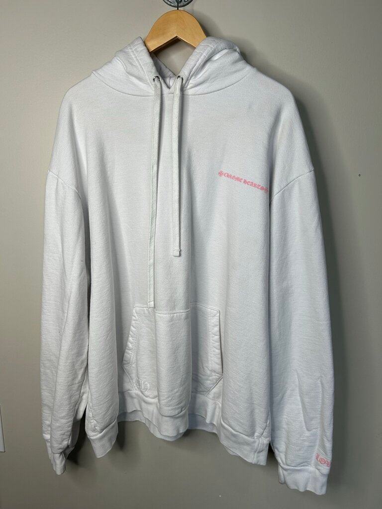 Preowned Chrome Hearts White Deadly Doll Hoodie White Sz.XXL