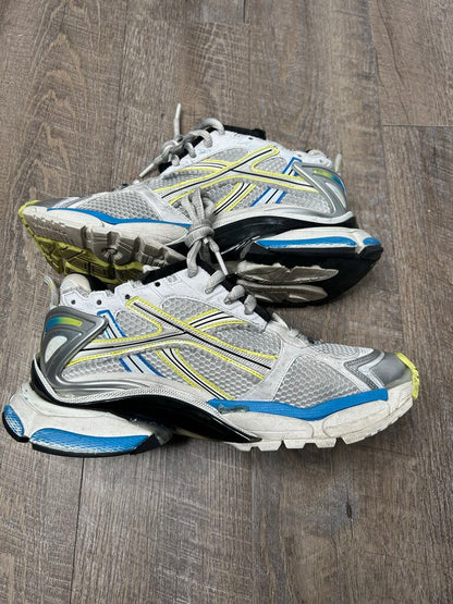 Preowned Balenciaga Runner White Blue Size 42 (No Box)