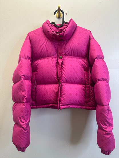 Preowned Chrome Hearts Pink Monogram Puffer Size Large