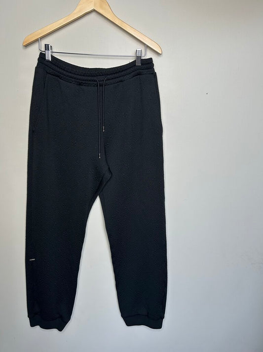 Preowned Louis Vuitton Monogram Black Track Pants Size XL