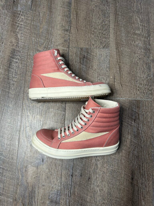 Preowned Rick Owens Vans High Rust Pink Size 39