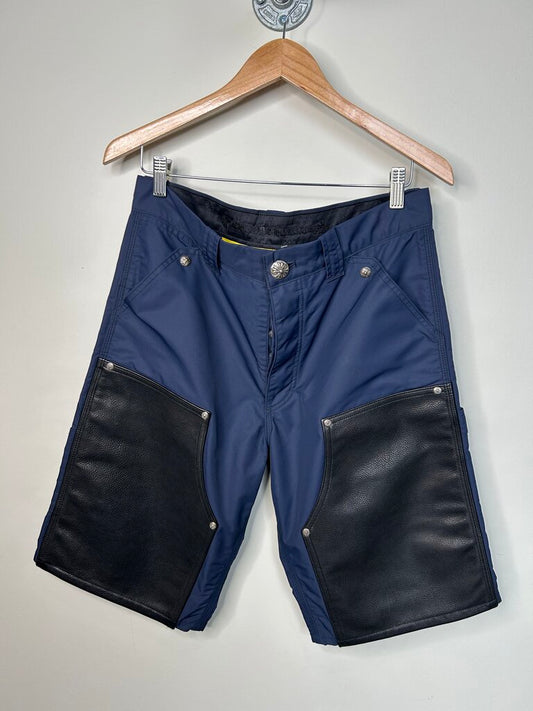 New Chrome Hearts Double Knee Navy Short sz.30