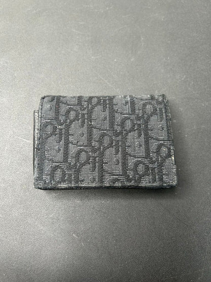 Preowned Dior Black Monogram Bifold Wallet