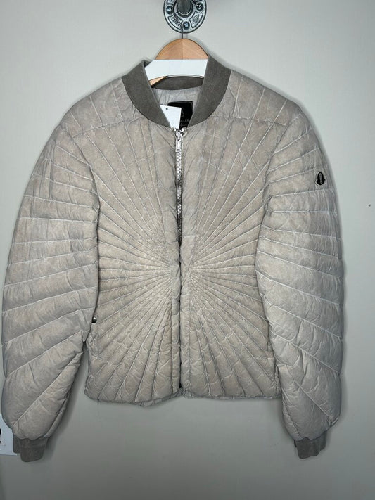 Preowned Rick Owens Moncler Cream Puffer Size 6