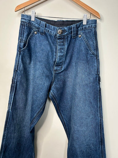 Preowned Chrome Heart Blue Denim Jeans size 31