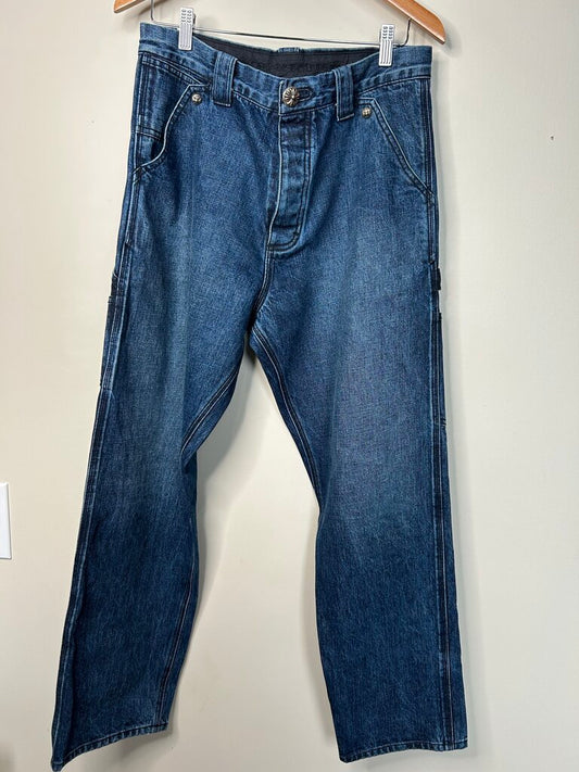 Preowned Chrome Heart Blue Denim Jeans size 31
