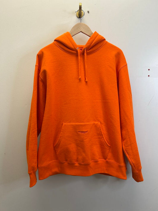 Preowned Supreme Orange Hoodie Size Medium