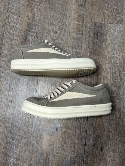 Preowned Rick Owens Vans Grey Wax Canvas sz.41