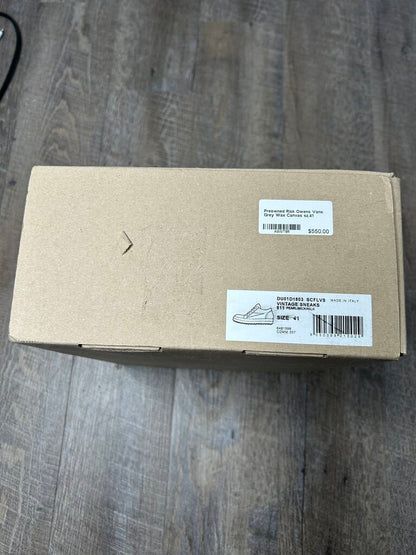 Preowned Rick Owens Vans Grey Wax Canvas sz.41