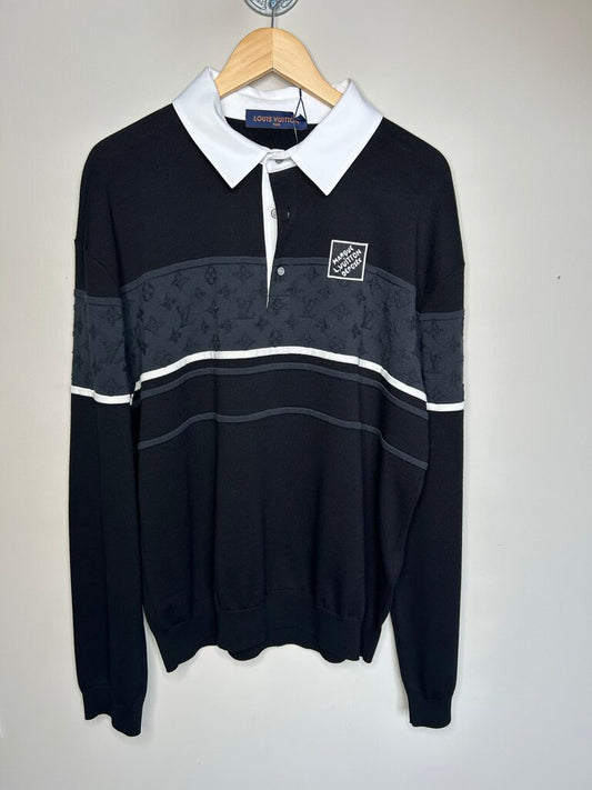 New Louis Vuitton Monogram Polo Shirt Size XL