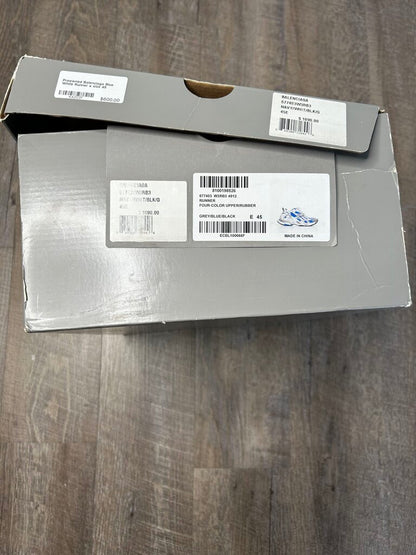 Preowned Balenciaga Blue White Runner s size 45
