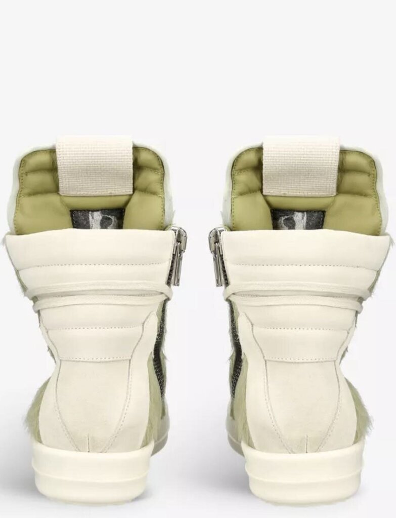 New Rick Owens Geobasket Green Mohair Size 39