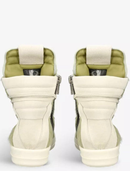 New Rick Owens Geobasket Green Mohair Size 39