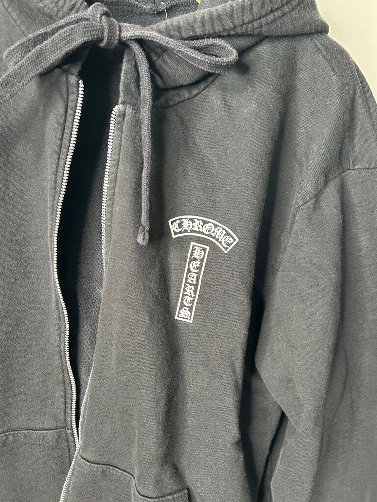 Preowned Chrome Hearts T Logo Zip Size Large (No Zipper)