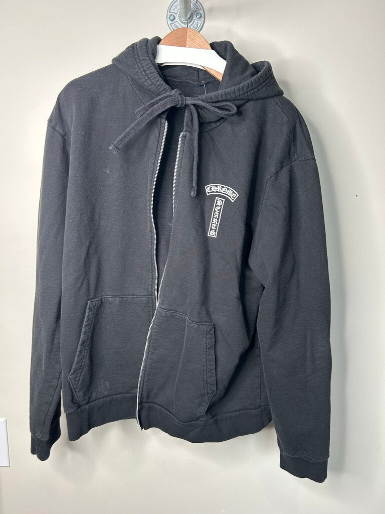 Preowned Chrome Hearts T Logo Zip Size Large (No Zipper)