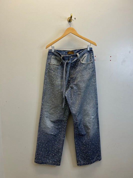 New BORC Rhinestone Denim Size Medium