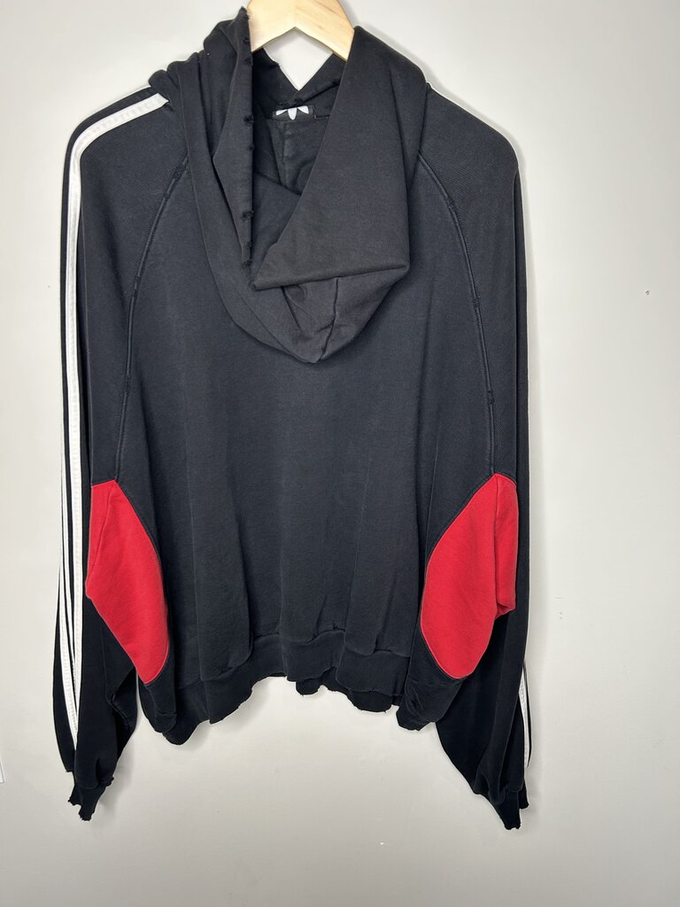 Preowned Balenciaga Adidas Black Hoodie Size 2