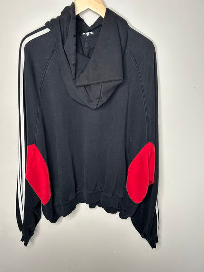 Preowned Balenciaga Adidas Black Hoodie Size 2