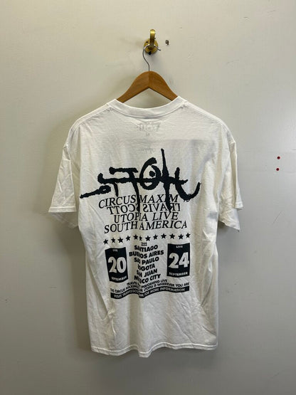 New Travis Scott Eyeball White Tee Size Large