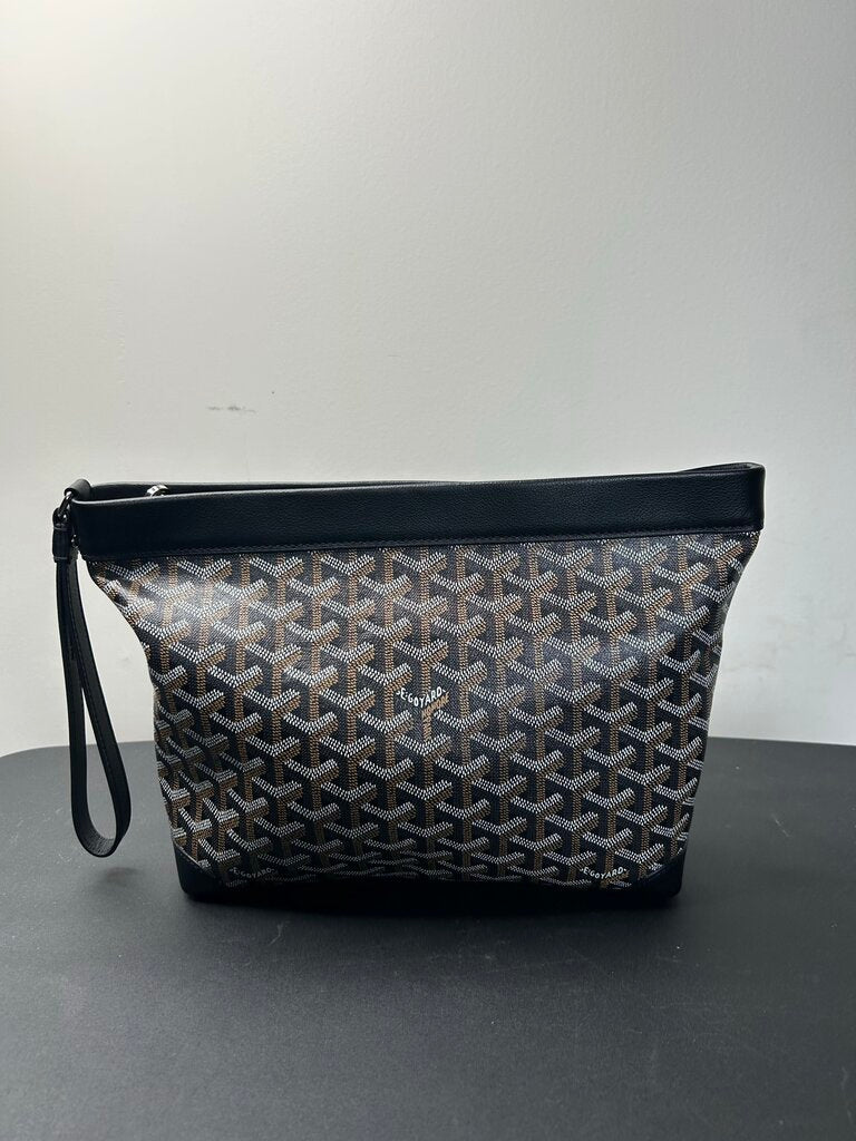 Preowned Goyard Black Zip Toiletry Bag