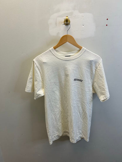 New Stussy Cream Blank Tee sz.S