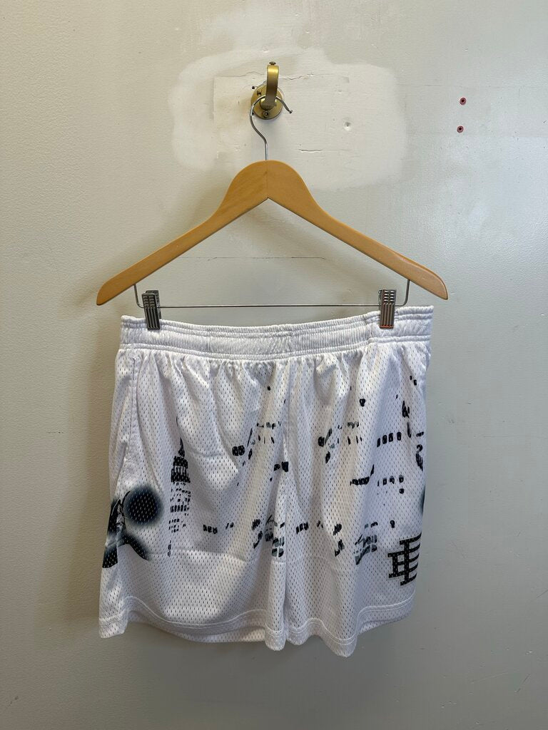 New Eric Emanuel EE White Black Mesh Short size L