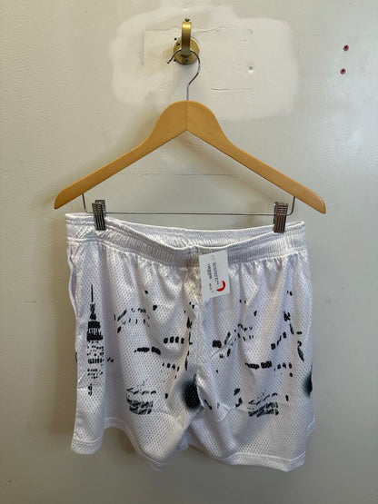 New Eric Emanuel EE White Black Mesh Short size L