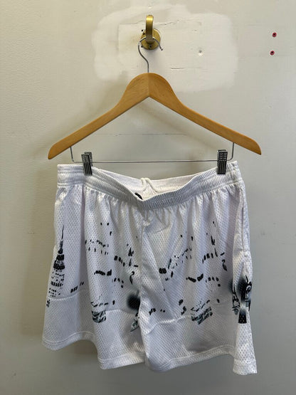 New Eric Emanuel EE Black White Mesh Shorts size L