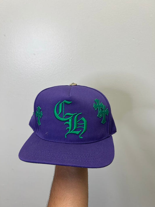 New Chrome Hearts Purple Green Patch CH Trucker
