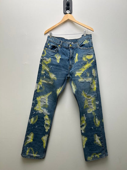 Preowned Endless Lime Blue Denim size 38